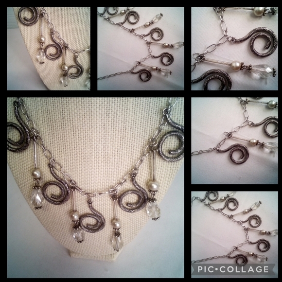 SLIVER swirl necklace - Picture 4 of 5